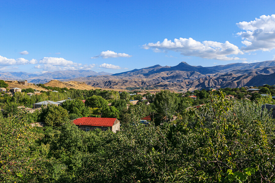 vue depuis la guesthouse Yeghegnazor armenie