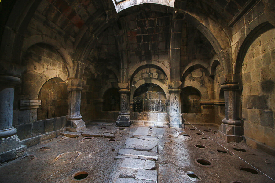 intérieur Haghbat monastère région Alaverdi