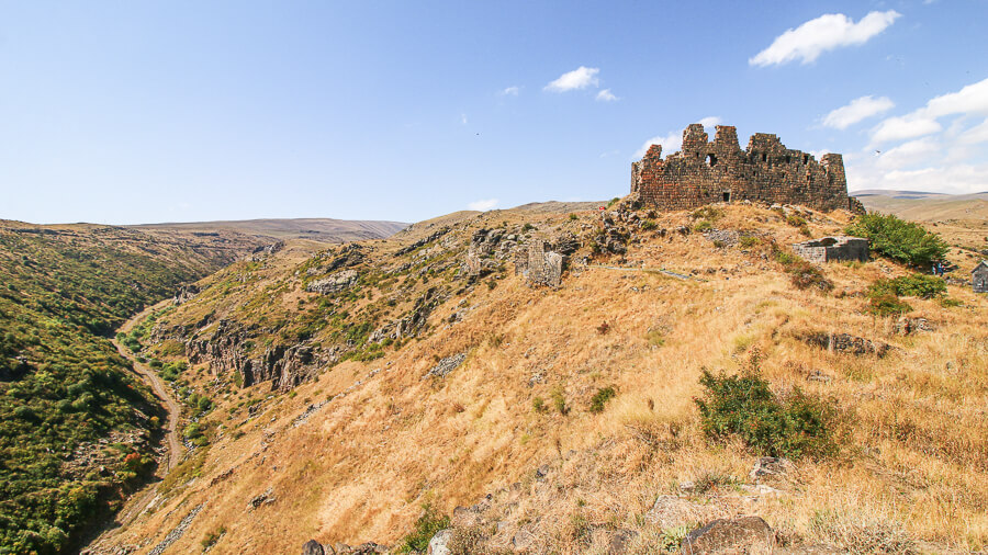 Forteresse d'Amberd en ruines Arménie