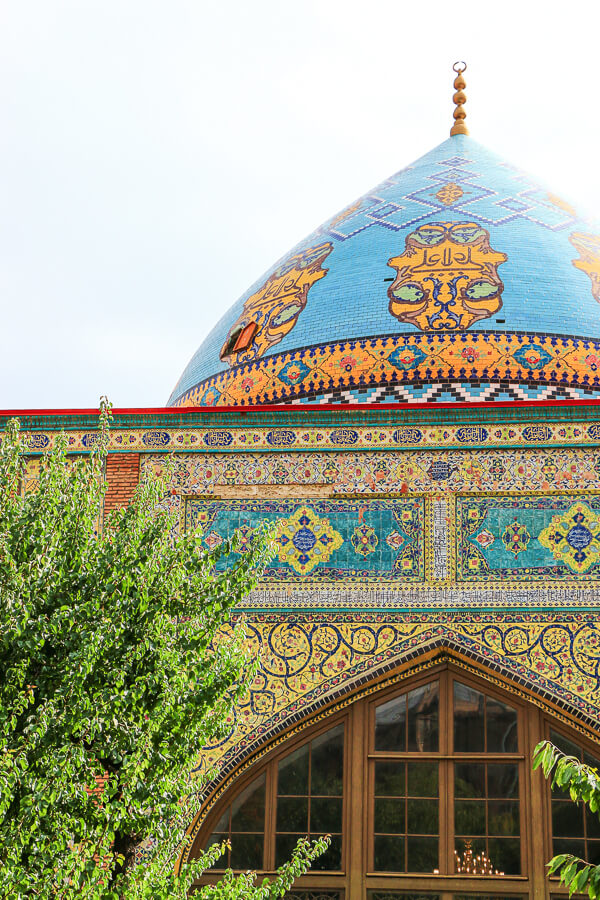 dome mosaïque mosquée bleue erevan