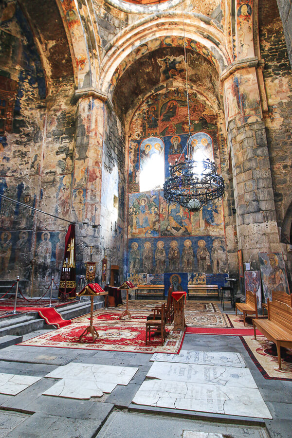sublime peinture murale monastère d'Akhtala