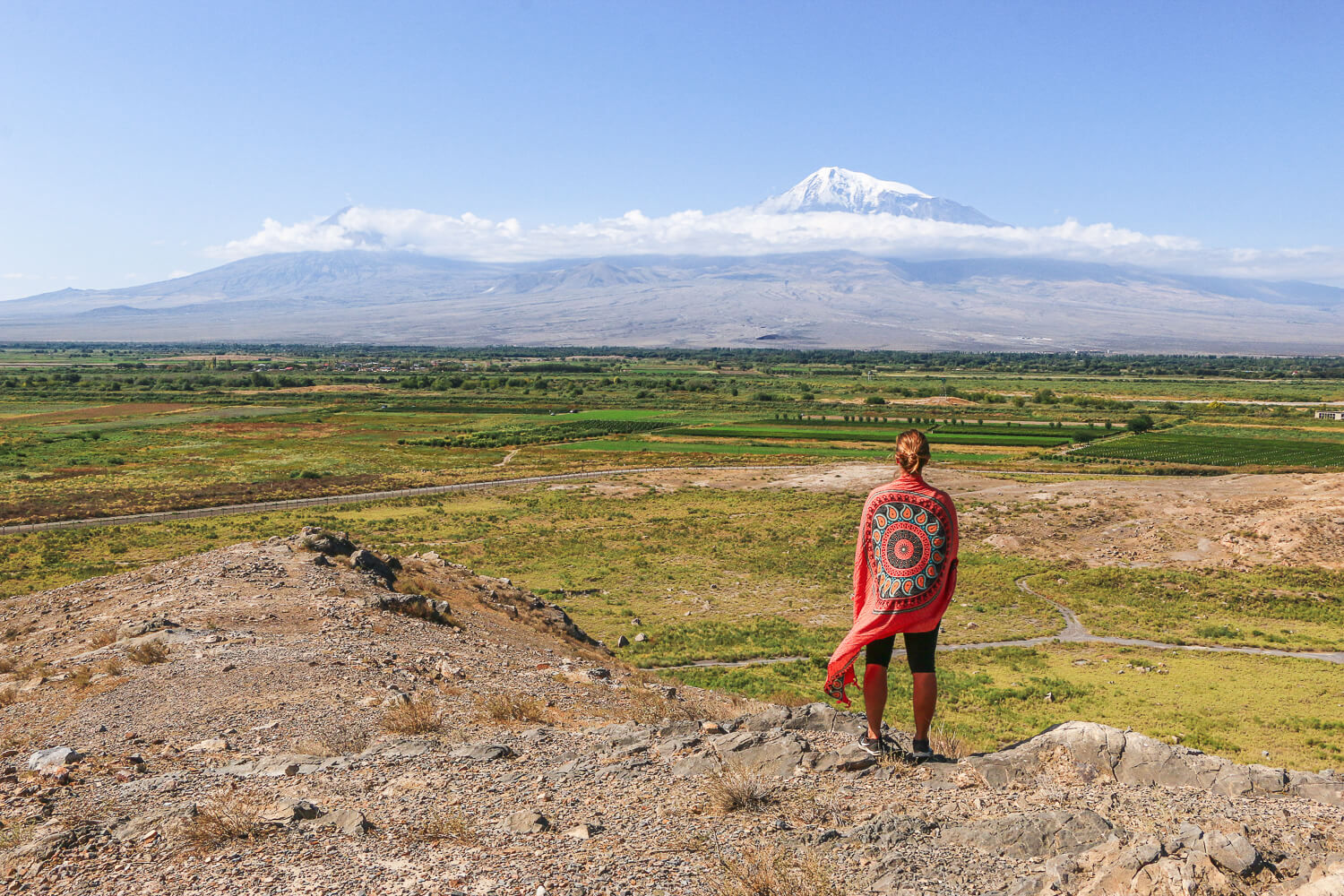 vue sur le Mont Ararat depuis Khor Virap