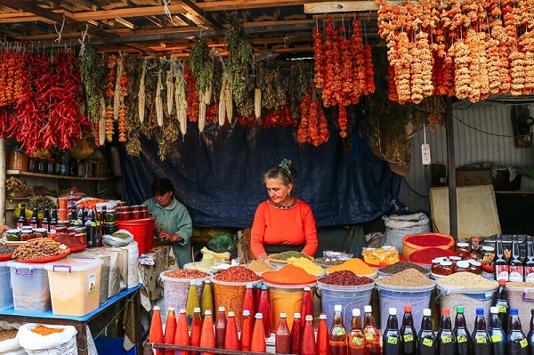 épices marché central géorgie tbilissi