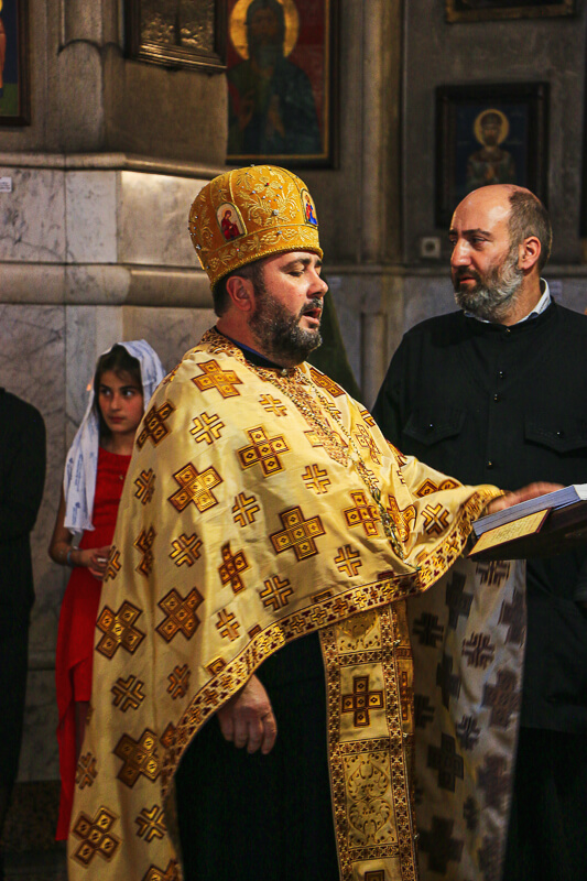 prêtre messe orthodoxe mariage géorgie