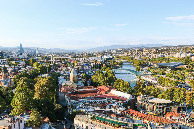 vue Tbilissi depuis Narikala