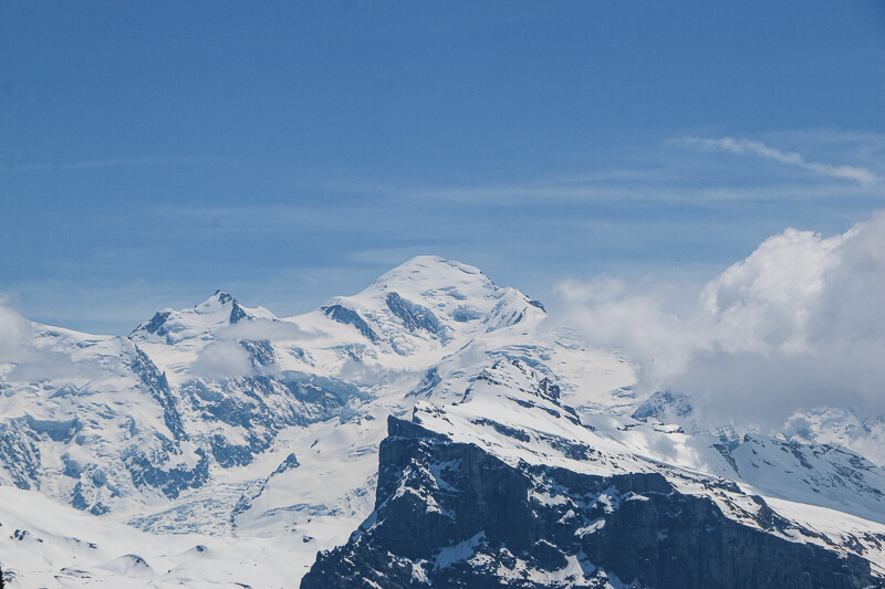 le Mont Blanc vu depuis Joux Plane
